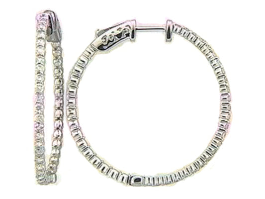 DIAMOND EARRING, 14KW (N), D=0.91