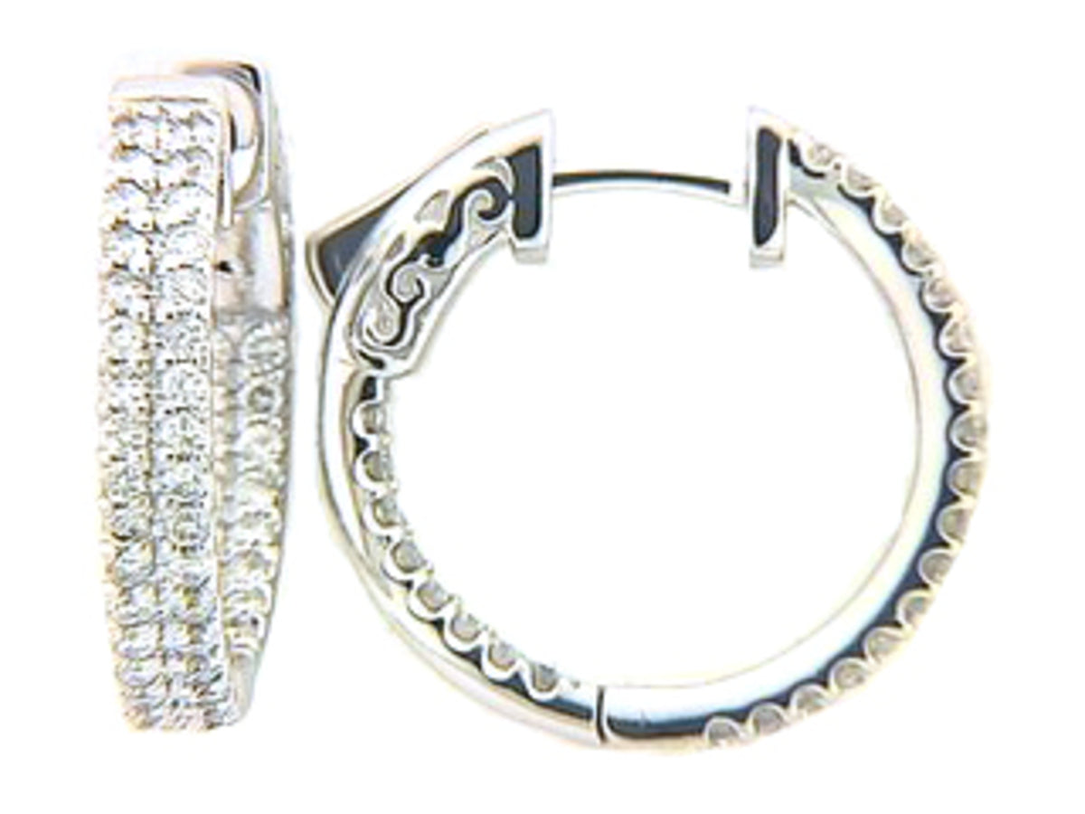 DIAMOND EARRING, 14KW (N), D=1.07