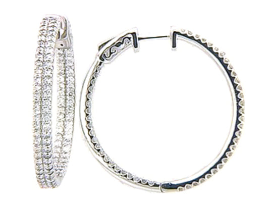 DIAMOND EARRING, 14KW (N), D=2.16