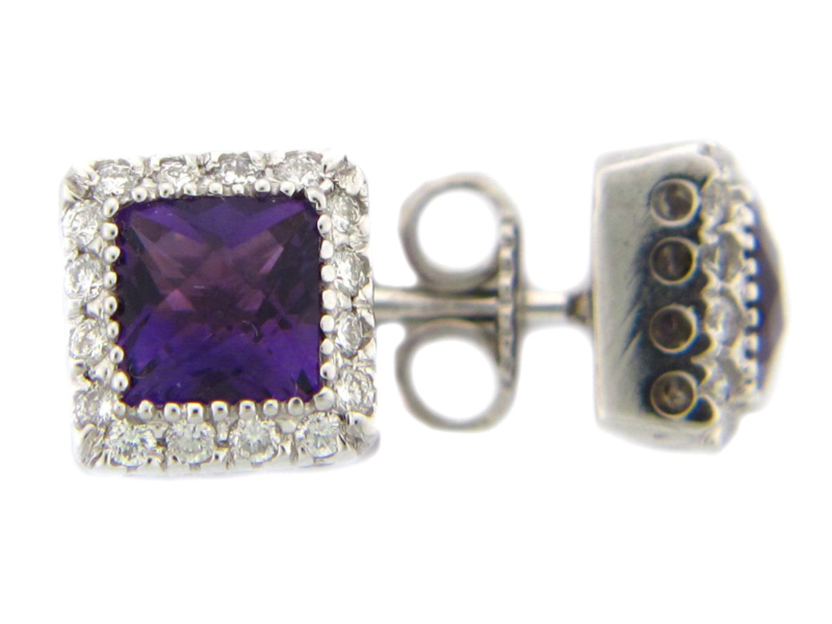 Chb Amethyst Diamond Earring