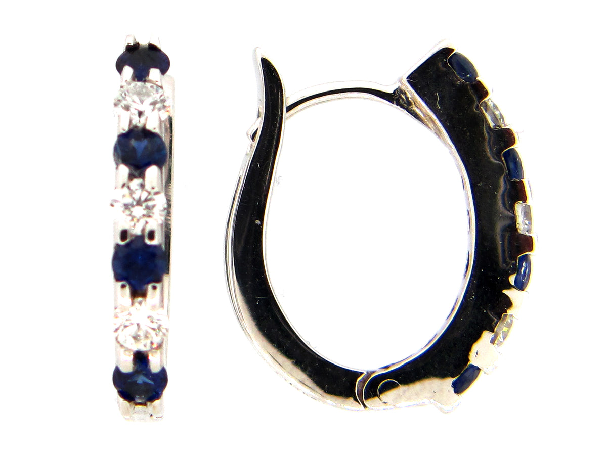 SAPPHIRE & DIAMOND EARRING