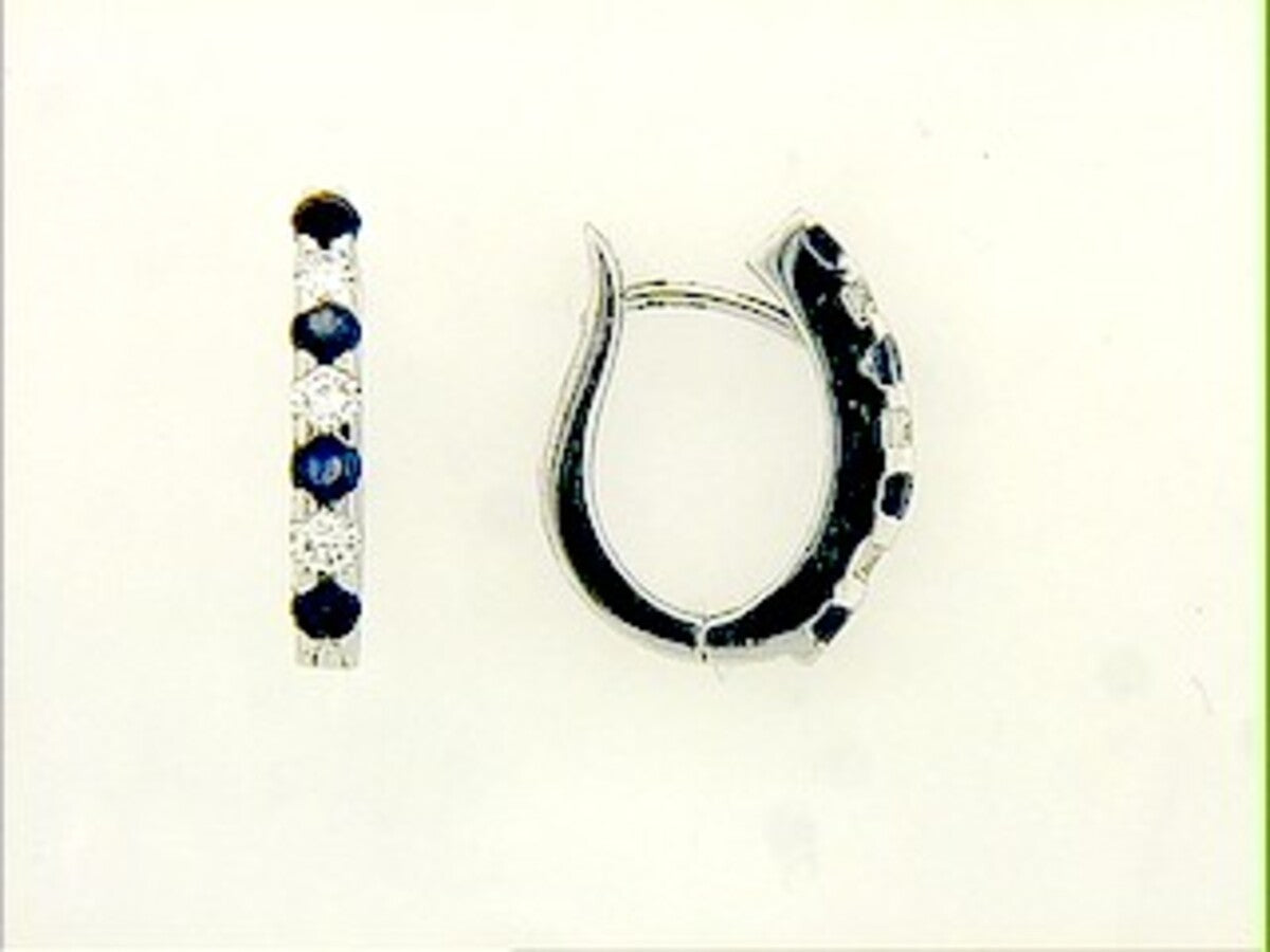 SAPPHIRE & DIAMOND EARRING