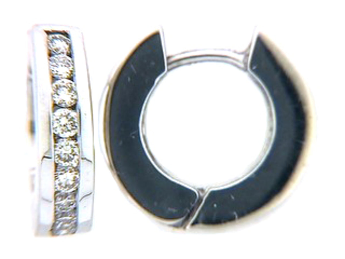 DIAMOND EARRING, 14KW (N)