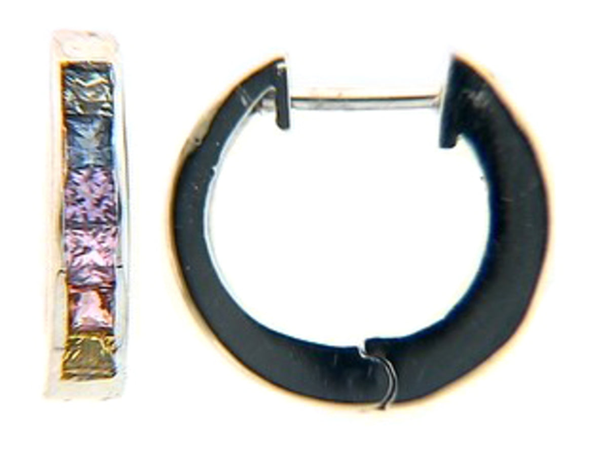 RAINBOW SAPPHIRE EARRING