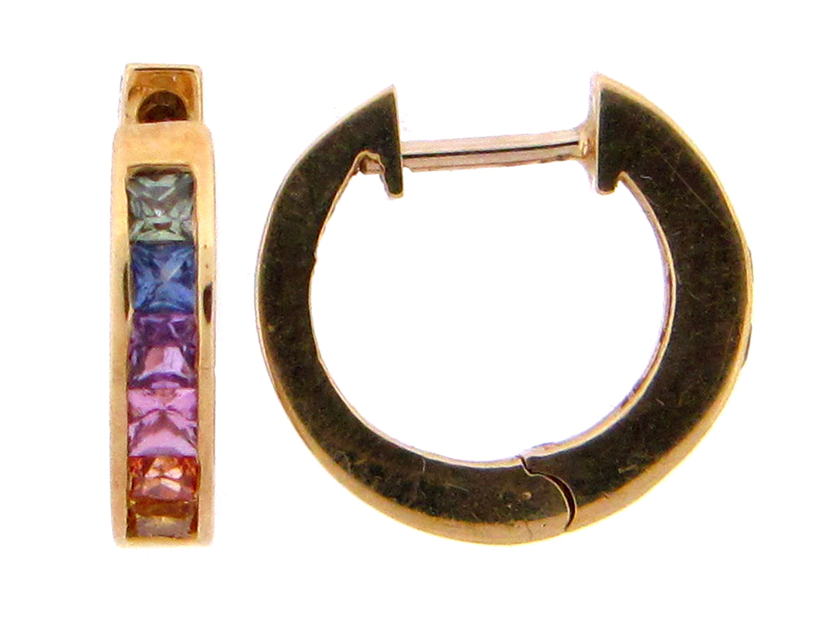 RAINBOW SAPPHIRE EARRING