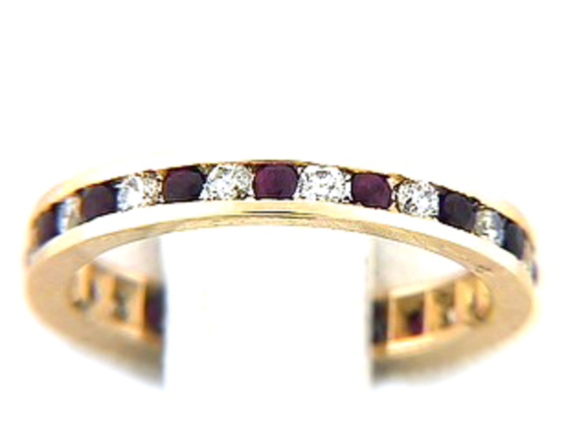 RUBY & DIAMOND ETERNITY BAND