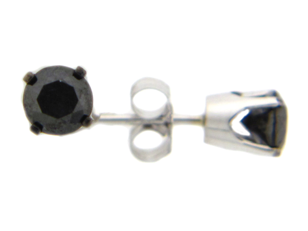 BLACK DIAMOND STUD EARRING
