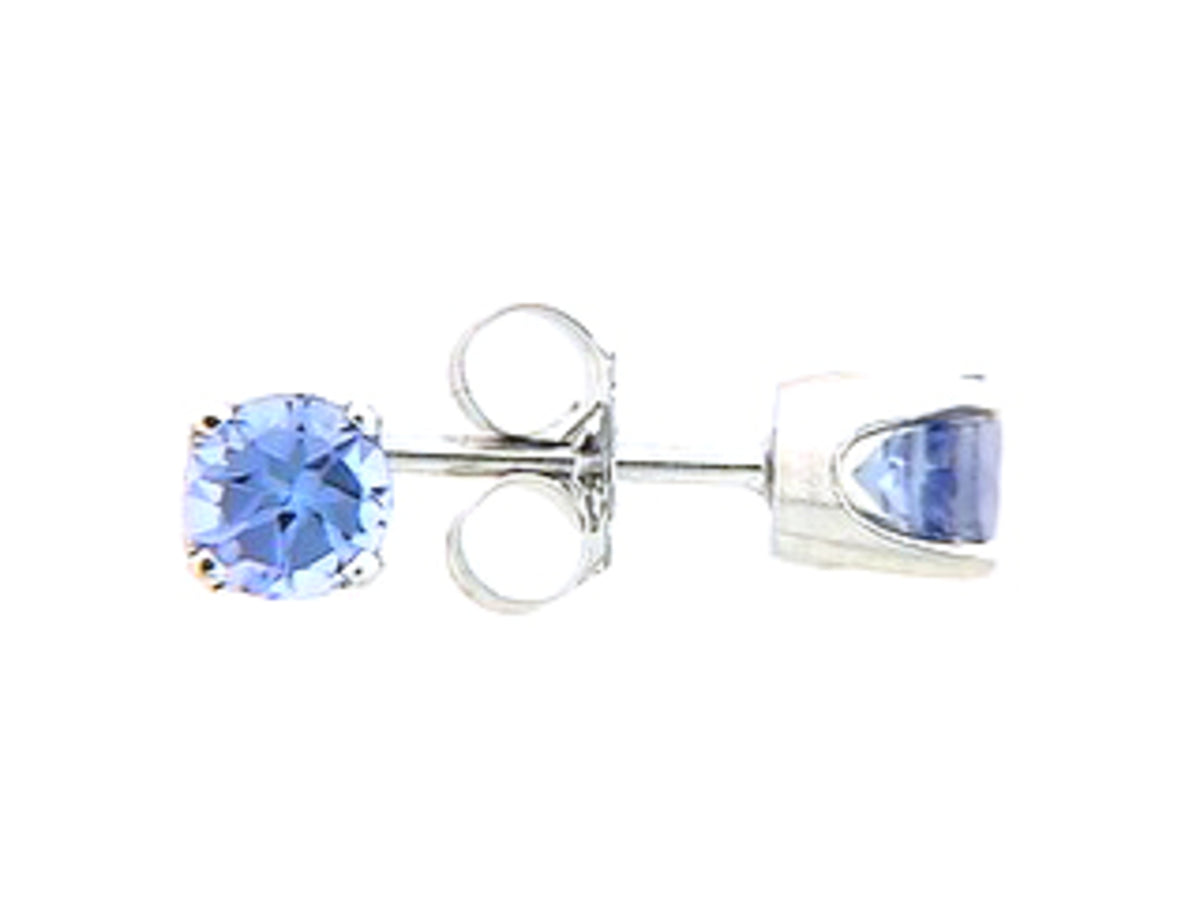 TANZANITE STUD EARRING