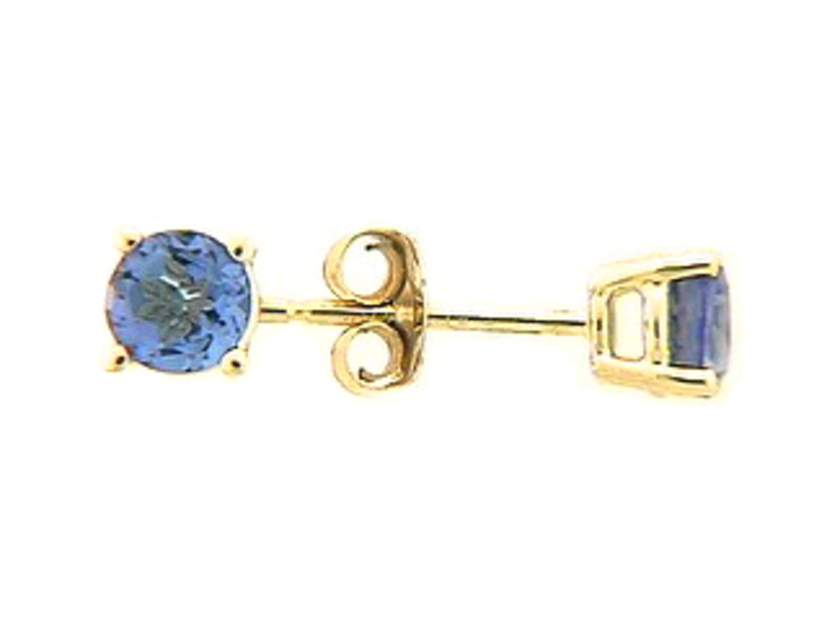 TANZANITE STUD EARRING
