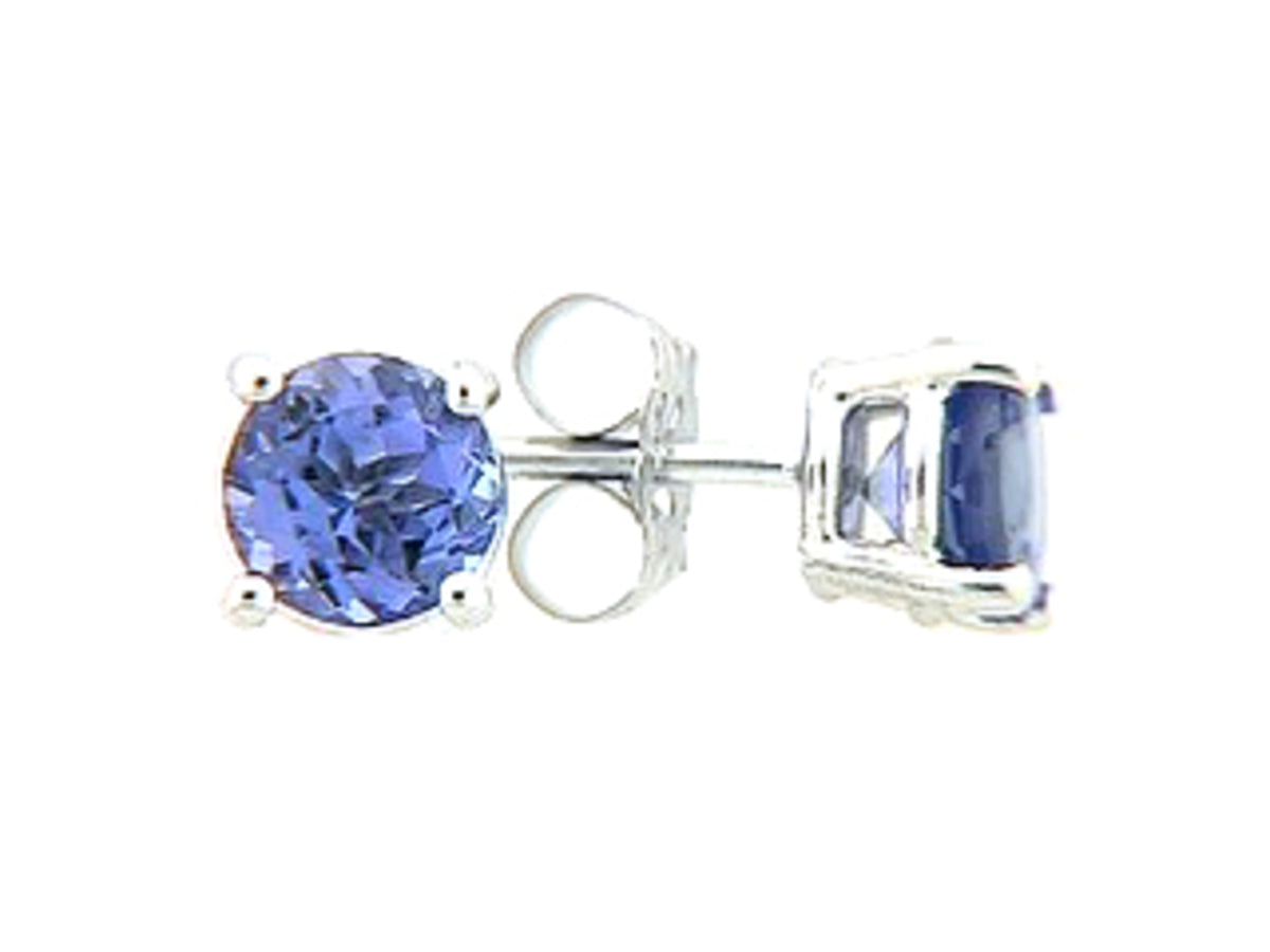 TANZANITE STUD EARRING