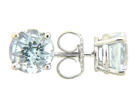 CHB AQUA STUD EARRING