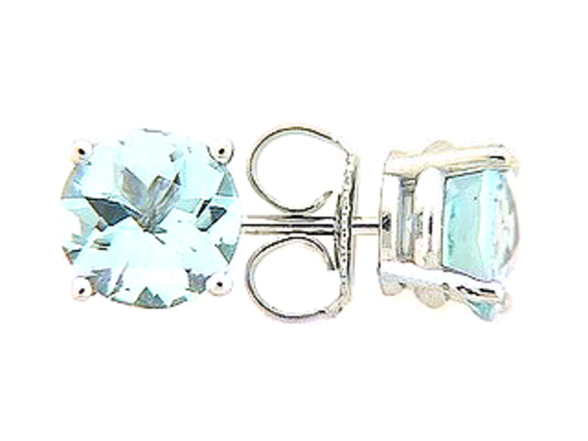 CHB SKY BLUE TOPAZ STUD EARRING