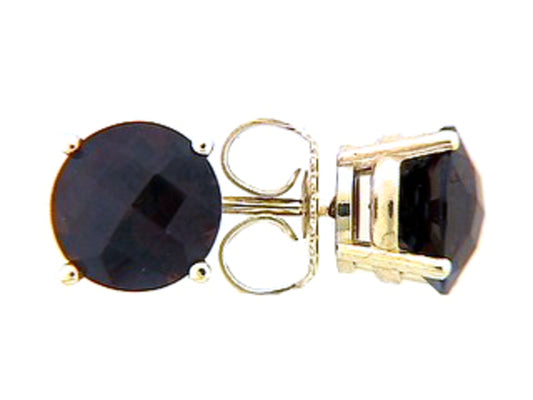 CHB GARNET STUD EARRING