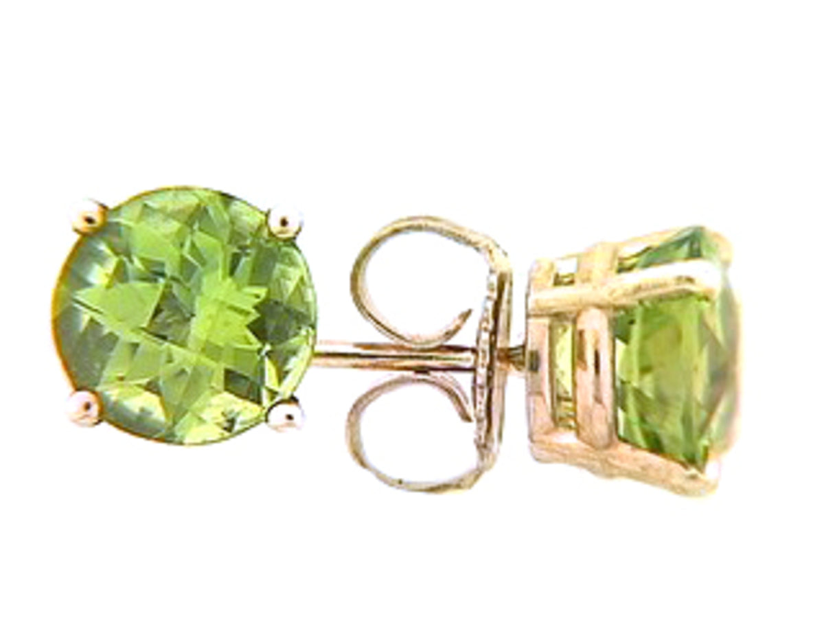 CHB PERIDOT STUD EARRING