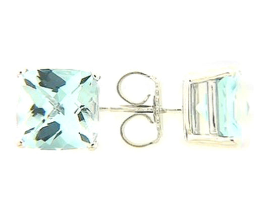 CHB SKY BLUE TOPAZ STUD EARRING