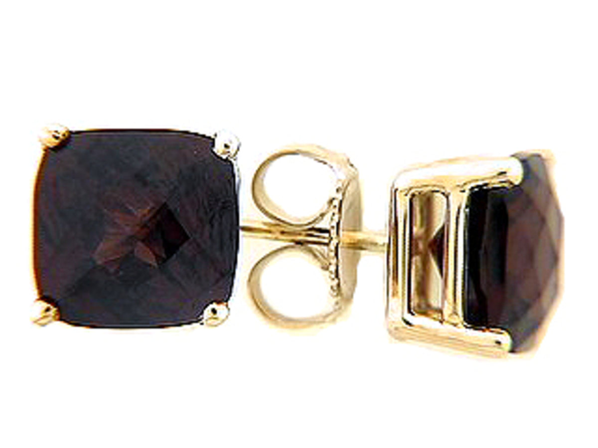 CHB GARNET STUD EARRING