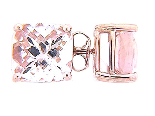 CHB MORGANITE STUD EARRING