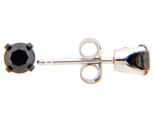 BLACK DIAMOND STUD EARRING