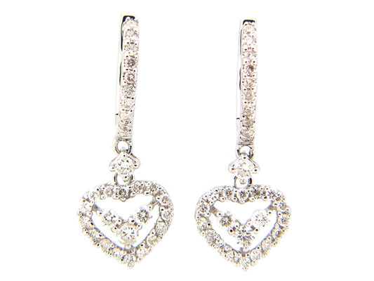 DIAMOND EARRING, 14KW (N) SPECIAL