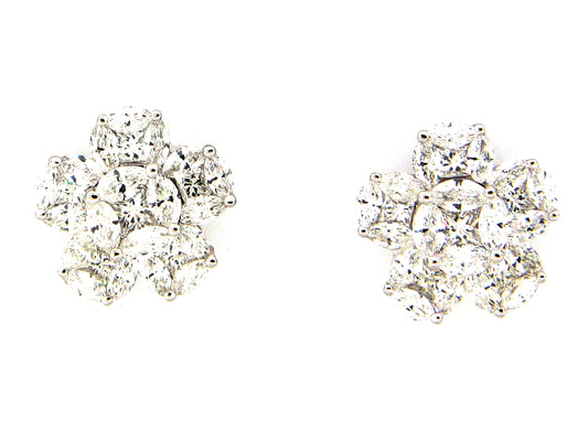 DIAMOND EARRING, 18KW (N)