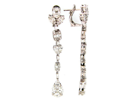 DIAMOND EARRING, 18KW (N)