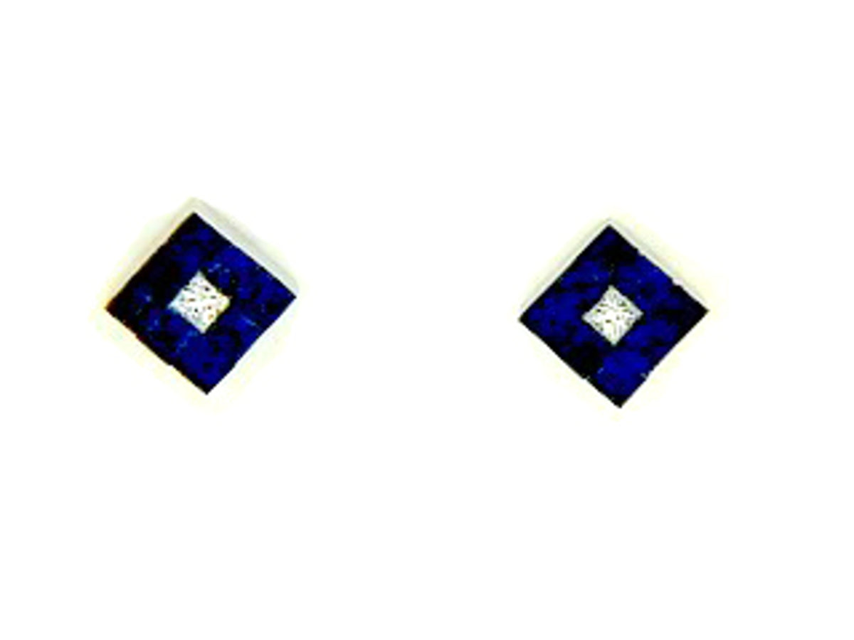 SAPPHIRE & DIAMOND EARRING