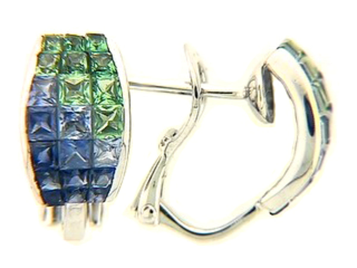 TSAVORITE & SAPPHIRE EARRING