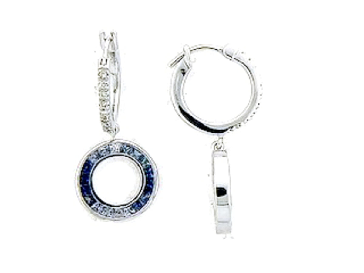 SAPPHIRE & DIAMOND EARRING