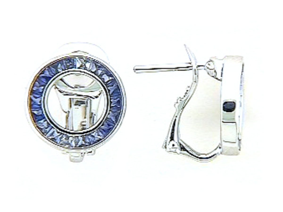 SAPPHIRE EARRING, 18KW (H)