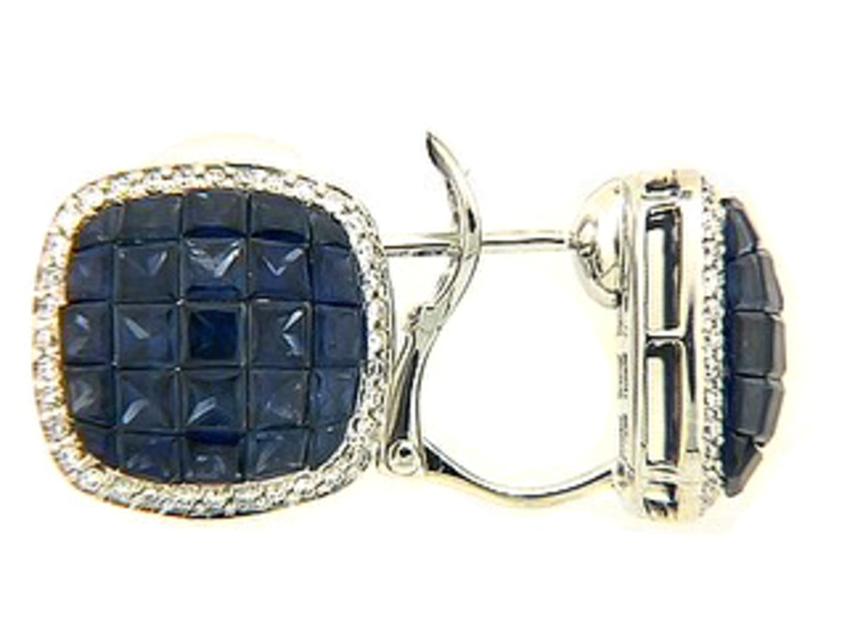 SAPPHIRE & DIAMOND EARRING