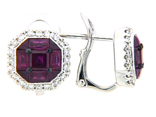 RUBY & DIAMOND EARRING
