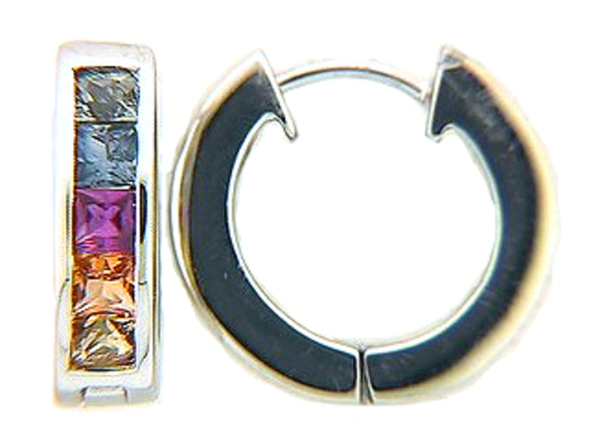 RAINBOW SAPPHIRE  EARRING
