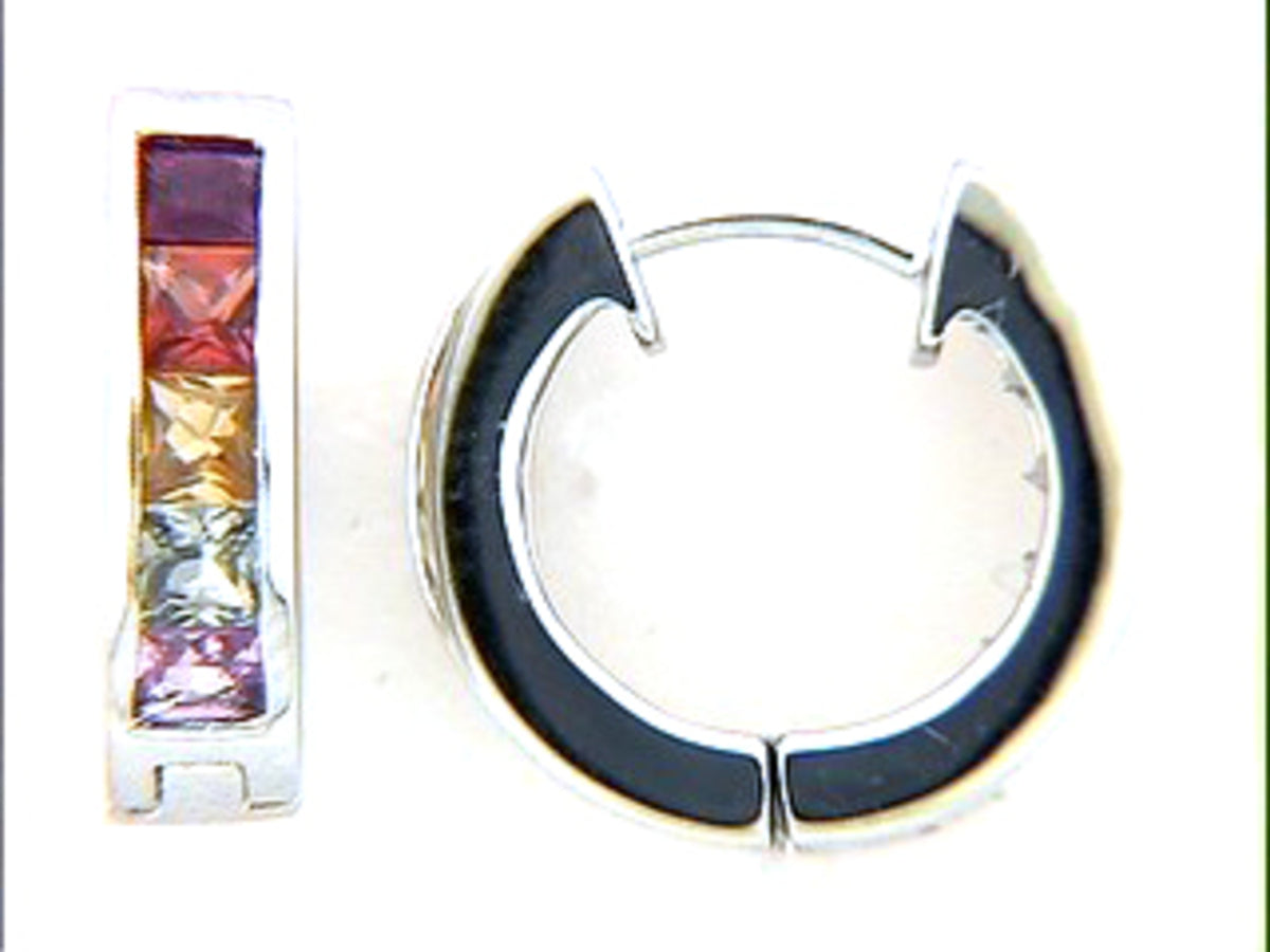 Rainbow Sapphire Earring