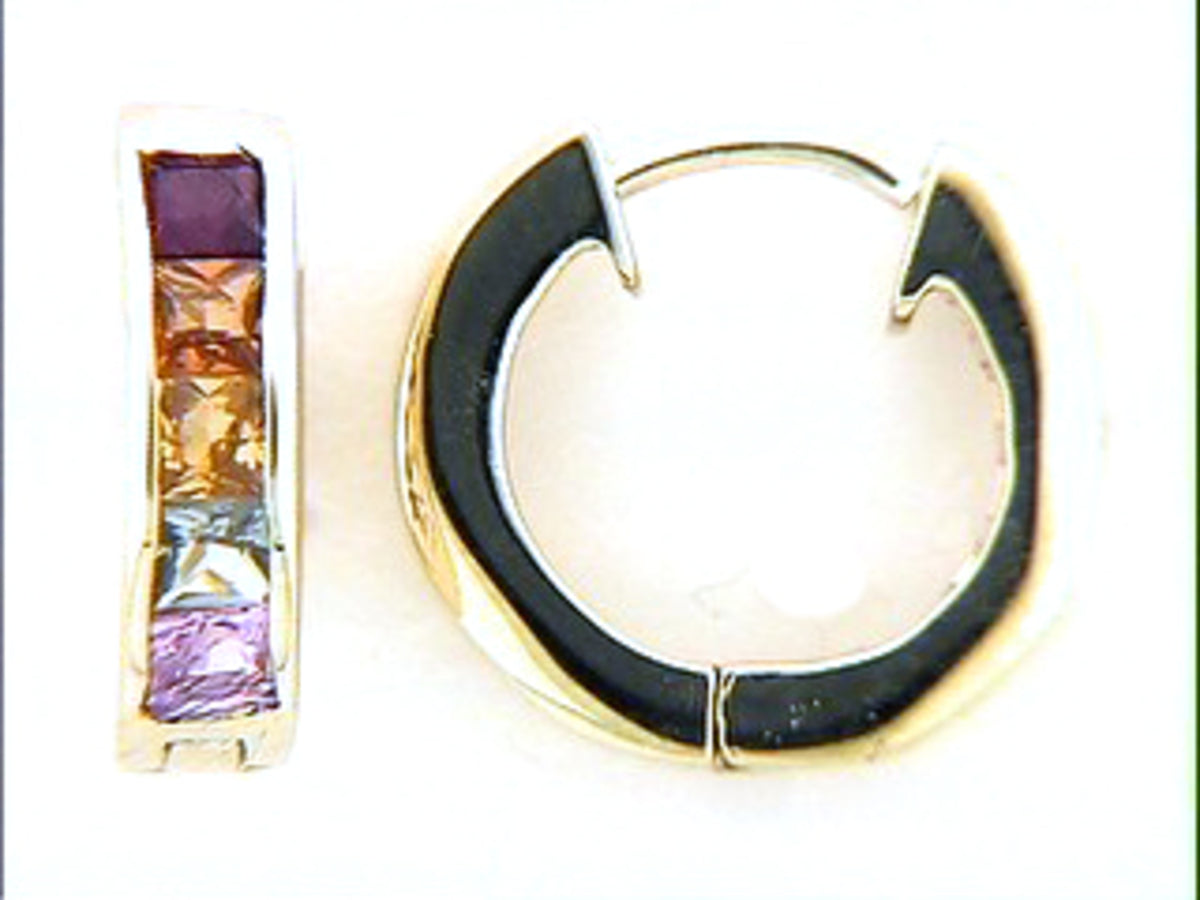 Rainbow Sapphire Earring