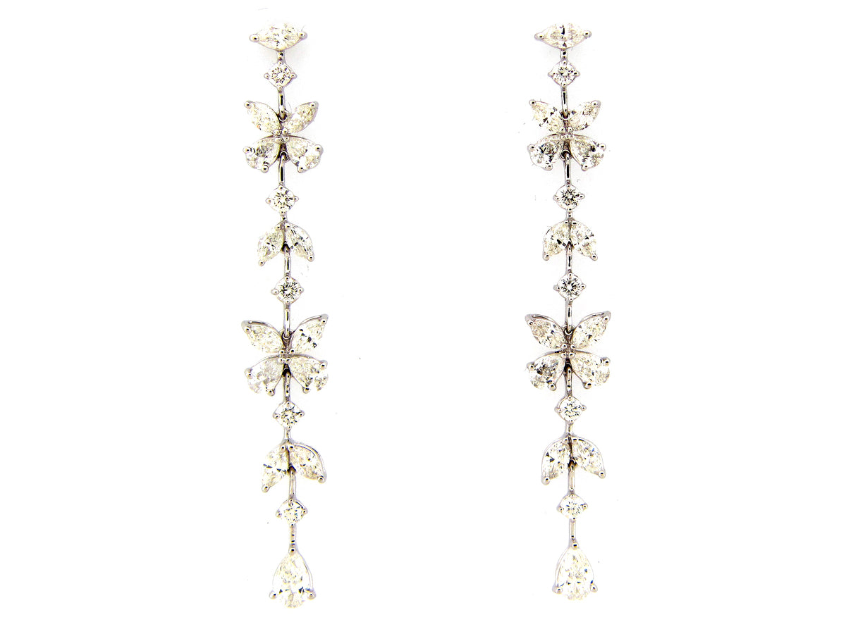 DIAMOND EARRING, 18KW (N)