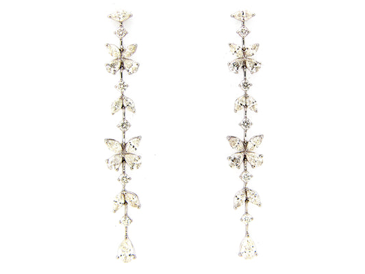 DIAMOND EARRING, 18KW (N)