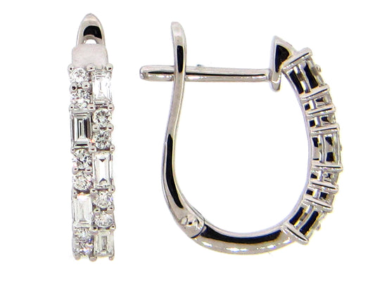 DIAMOND EARRING, 14KW (N)