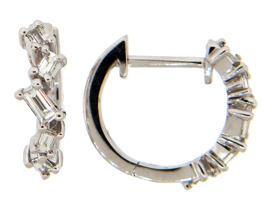 DIAMOND EARRING, 14KW (N)