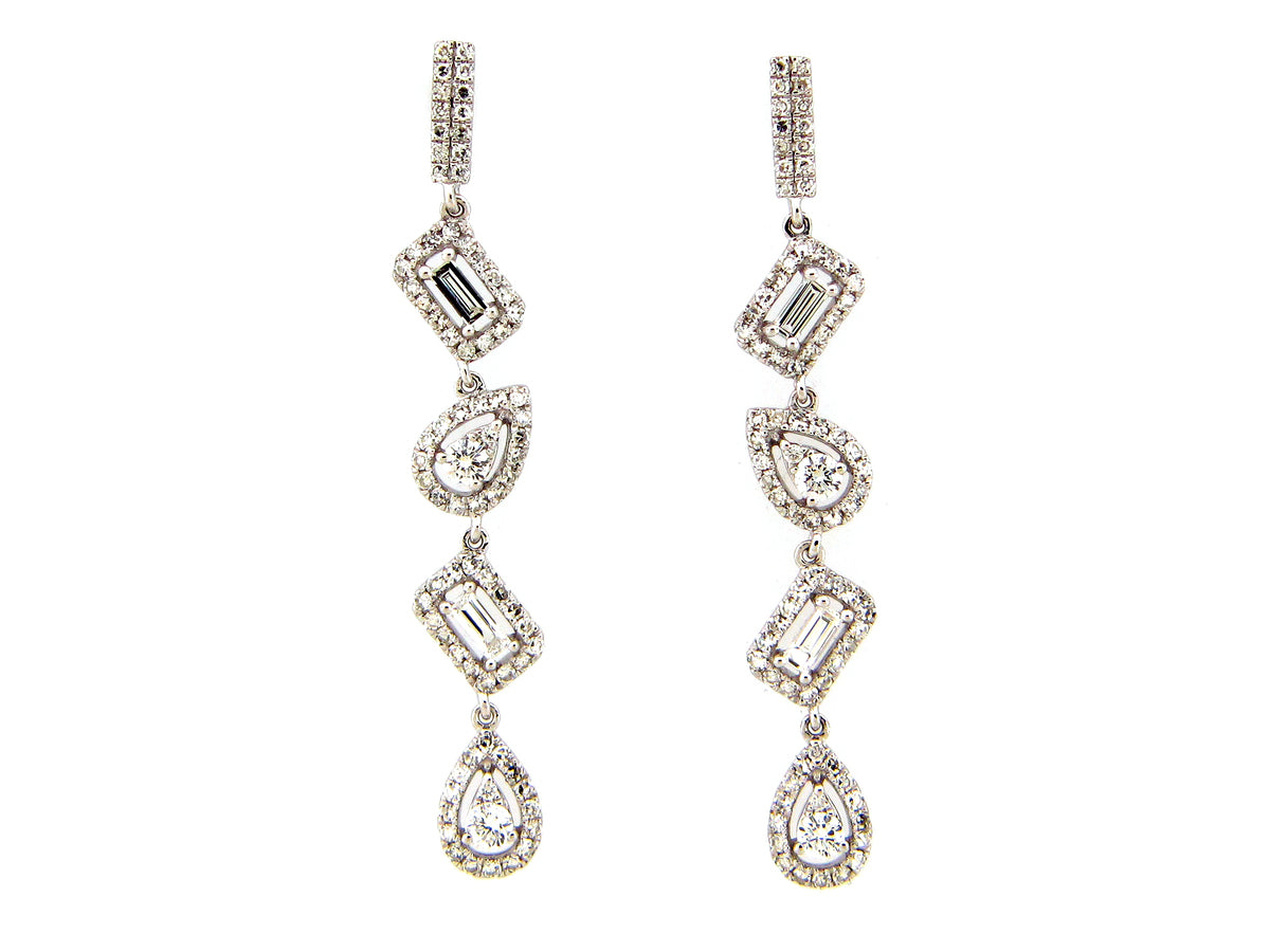 DIAMOND PIVOTING EARRING
