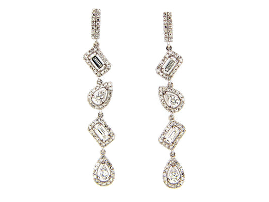 DIAMOND PIVOTING EARRING