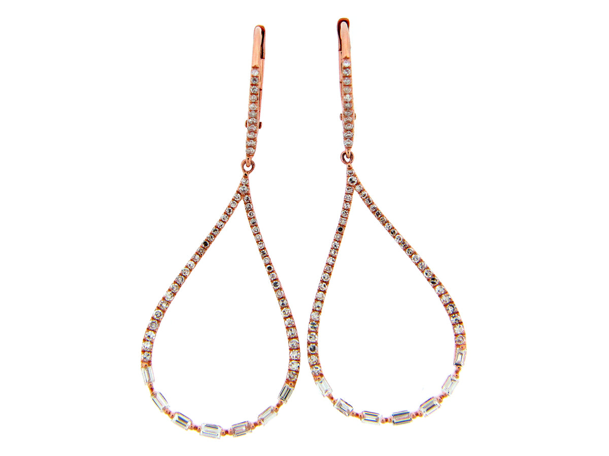 DIAMOND PEAR EARRING