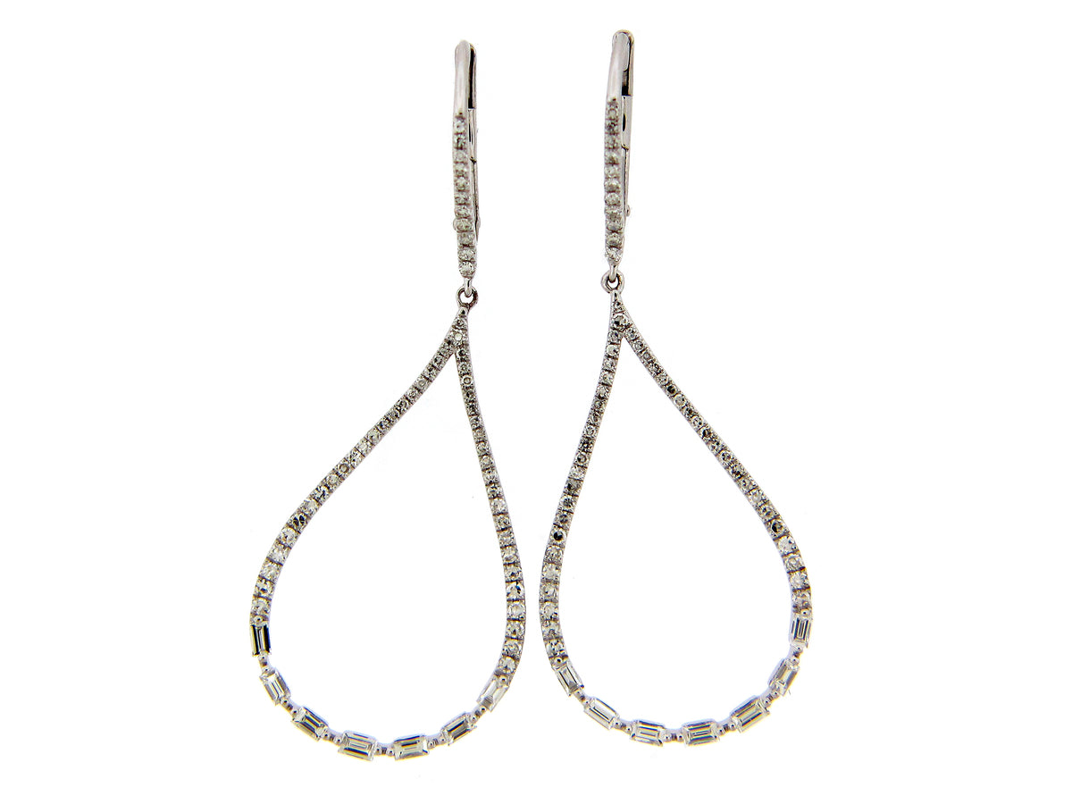 DIAMOND PEAR EARRING