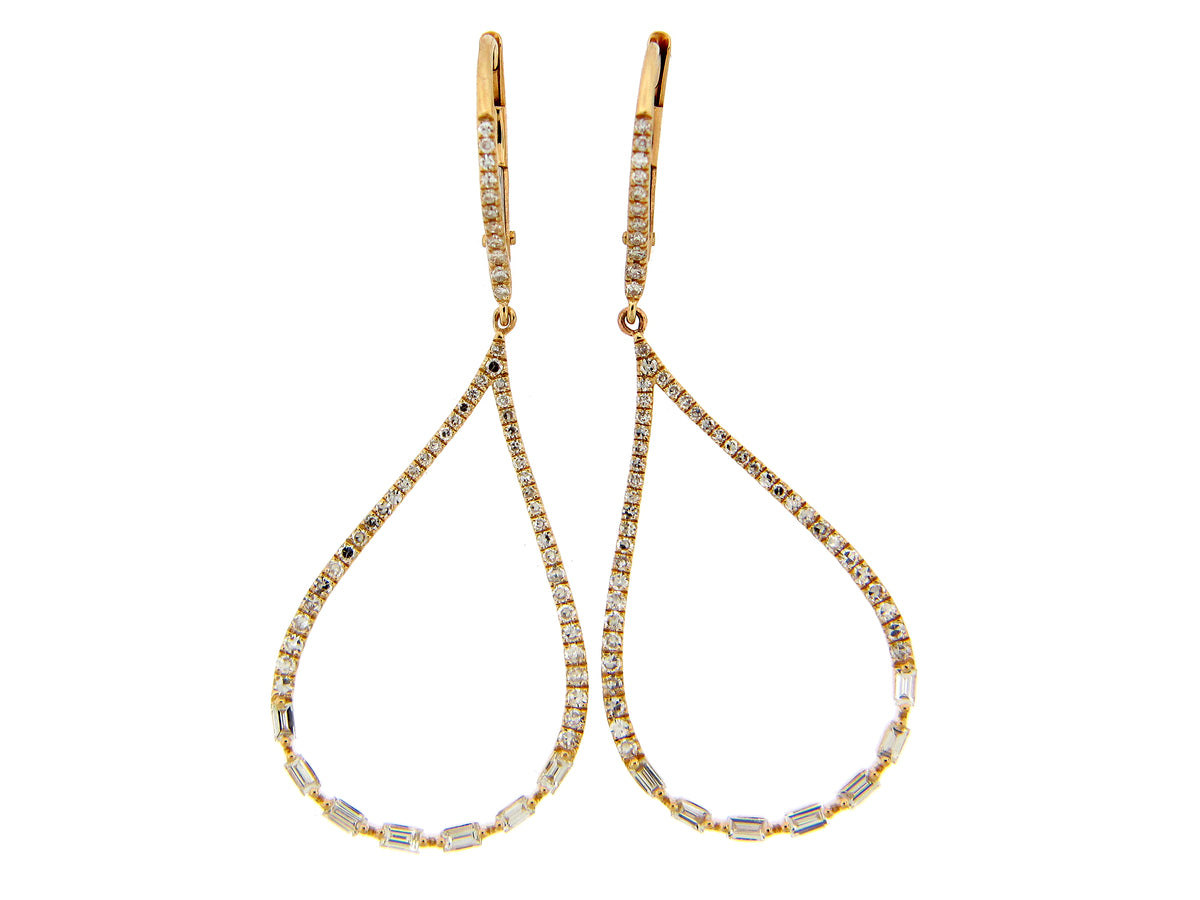 DIAMOND PEAR EARRING