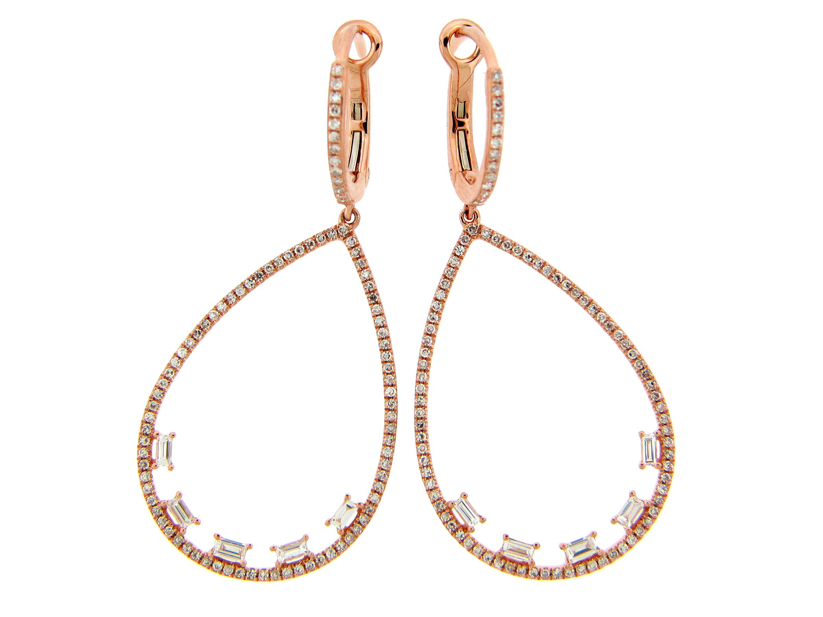 DIAMOND PEAR EARRING