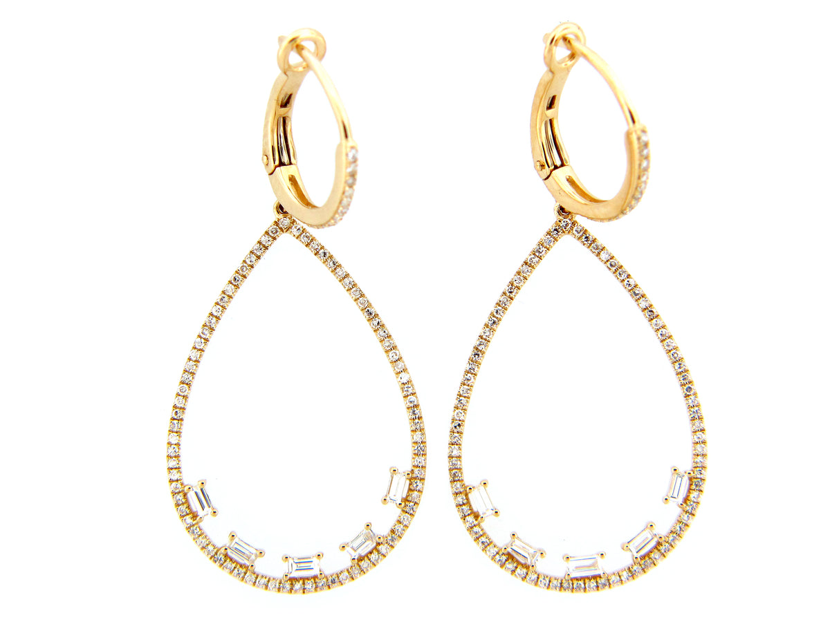 DIAMOND PEAR EARRING