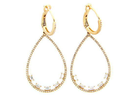 DIAMOND PEAR EARRING