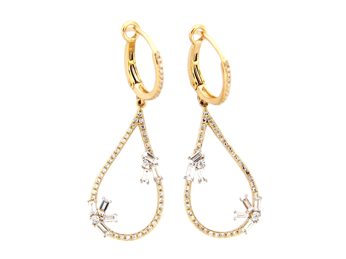 DIAMOND PEAR EARRING