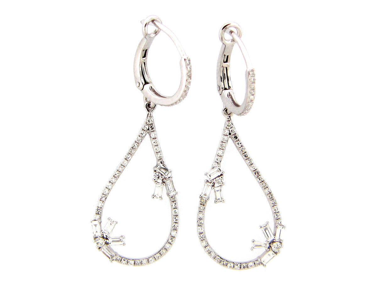 DIAMOND PEAR EARRING