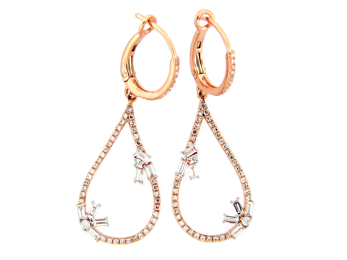 DIAMOND PEAR EARRING