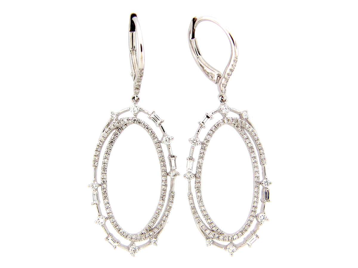 DIAMOND ELLIPSE EARRING